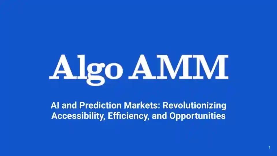 Algo AMM: Revolutionizing Accessibility, Efficiency, and Opportunities