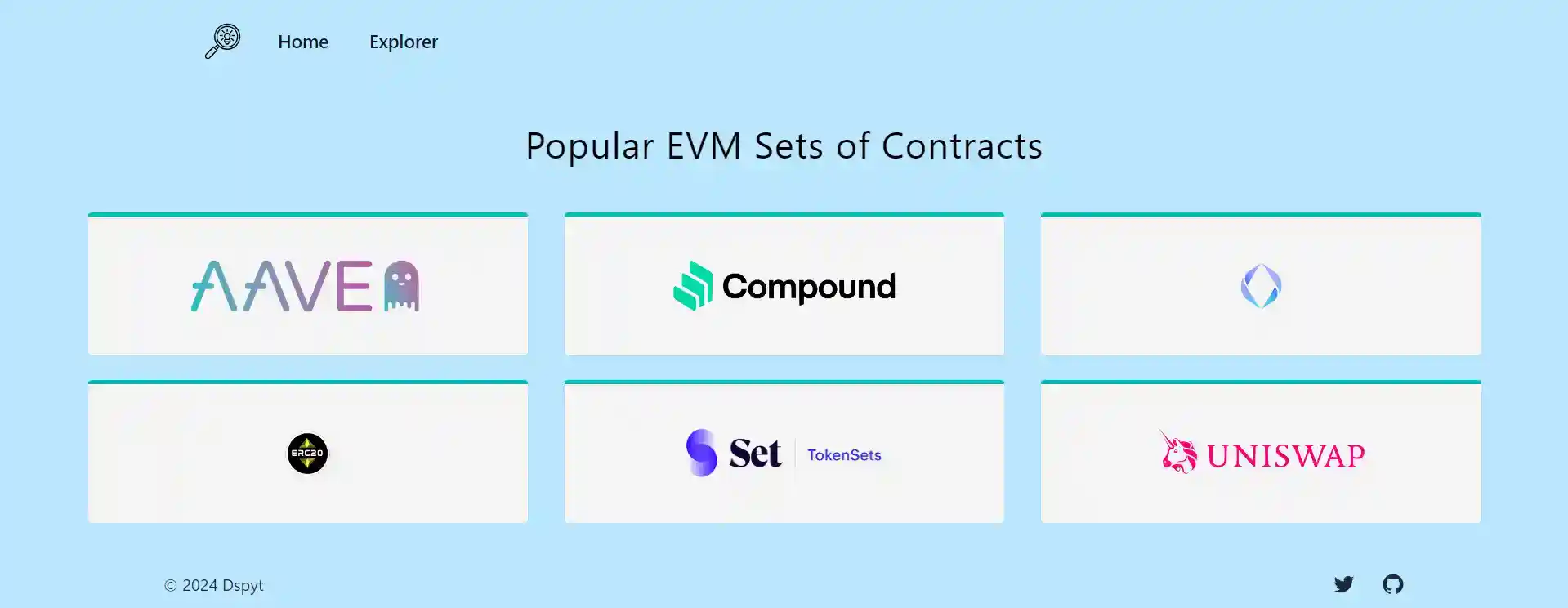 EVM Explorer Explorer Page