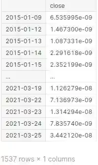 python numpy realized quadpower quarticity estimator